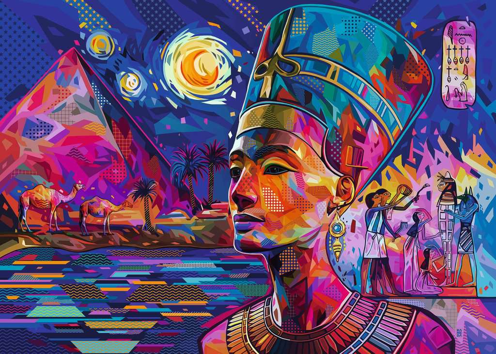 Ravensburger NEFERTITI sur le Nil (1000pcs) (nouvelle taille de boîte)