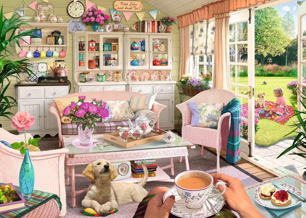 PFG Ravensburger The Tea House - My Haven No 9 (1000pcs) (utilisation / utilisée - puzzles pour de bon)