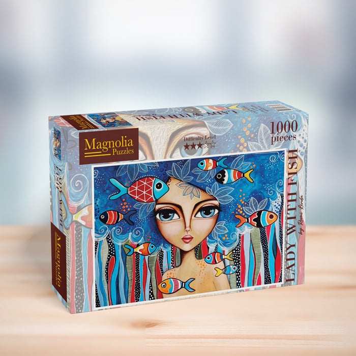 Lady with Fish - Romi Lerda (1000pcs)