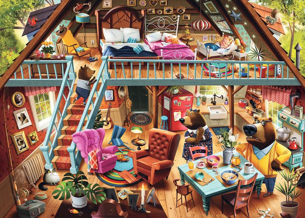 Ravensburger Classic Tales: Goldilocks Gets Caught, Dean MacAdam (1000pcs)