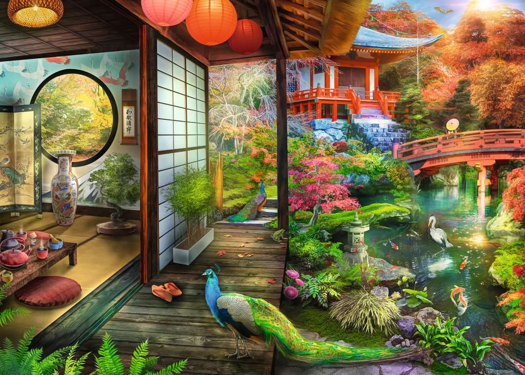 DMG Ravensburger Japanese Garden Teahouse (1000pcs) (DAMAGED BOX)
