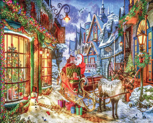 PFG Santa's Deliveries, Dominic Davison (1000pcs) (Usage/Used - PUZZLES FOR GOOD)