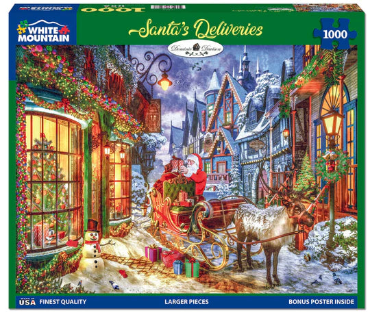 PFG Santa's Deliveries, Dominic Davison (1000pcs) (Usage/Used - PUZZLES FOR GOOD)