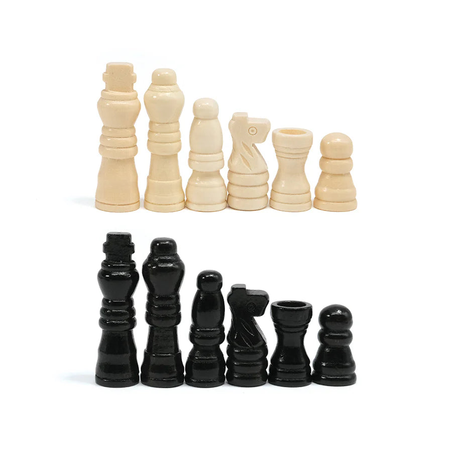 Échecs et dames (bois) 