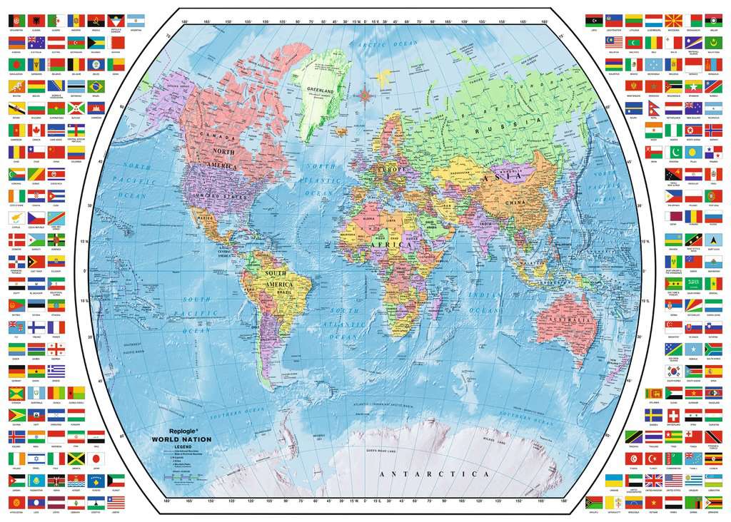 Ravensburger Political World Map(1000pcs)