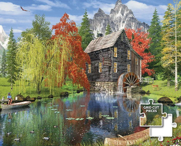 Fishing by the Mill (Wood) (1000pcs)