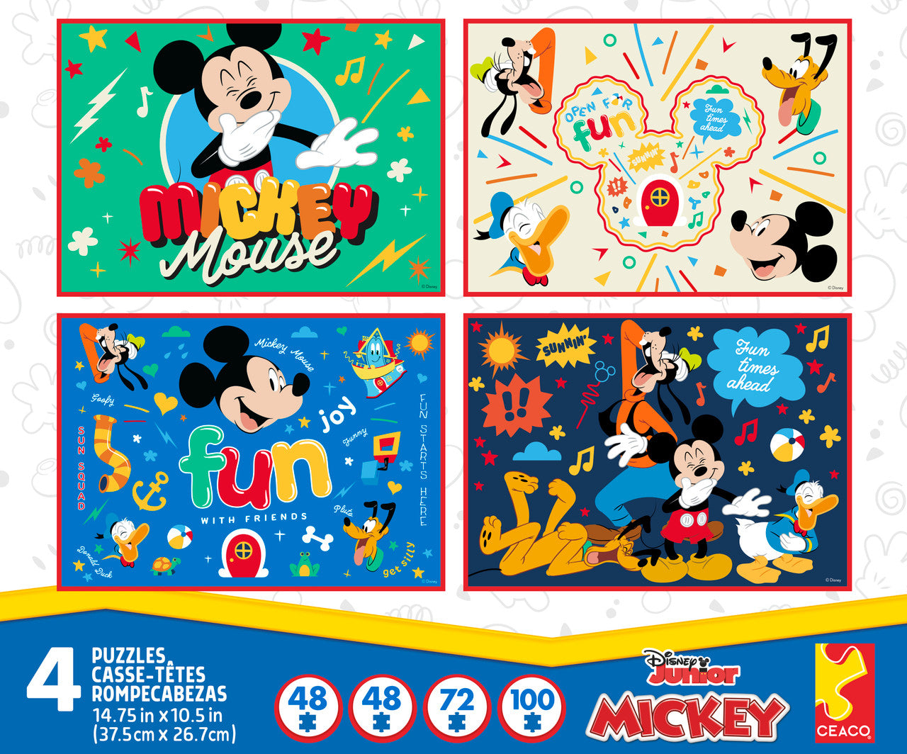 Disney Mickey Mouse 4-in-1 Multipack (2x48, 72 & 100pcs)