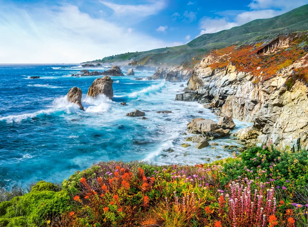 Big Sur Coastline, Californie, États-Unis (2000pcs)