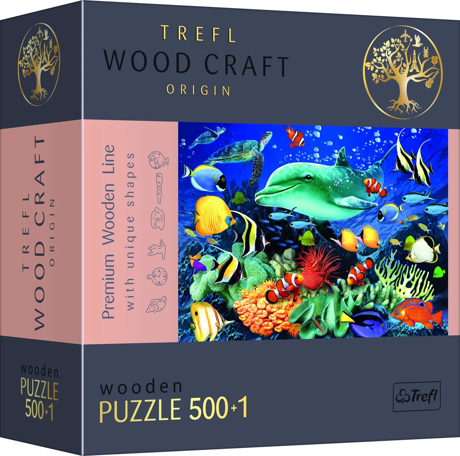 Trefl Wood Craft - Sea Life (501pcs) (puzzle en bois en bois)