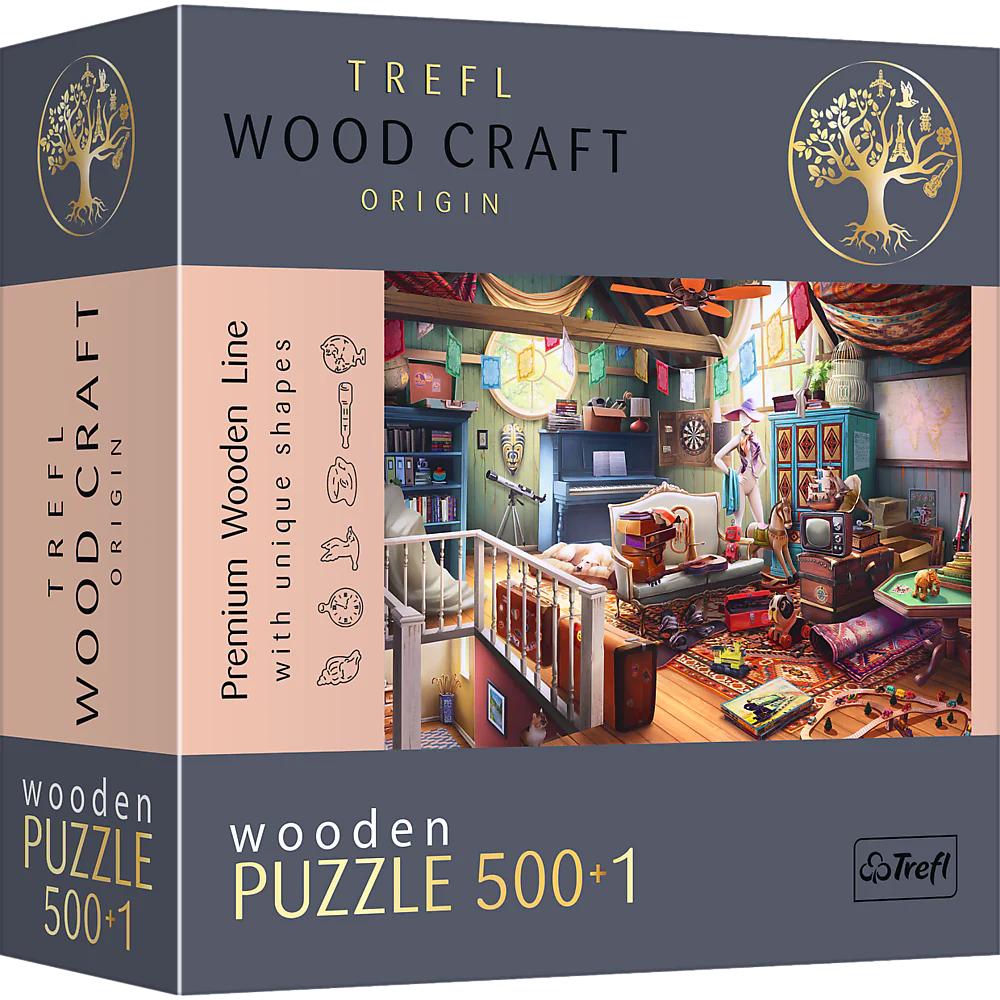 Trefl Wood Craft - Treasures in the Attic (501pcs) (Puzzle en bois en bois)