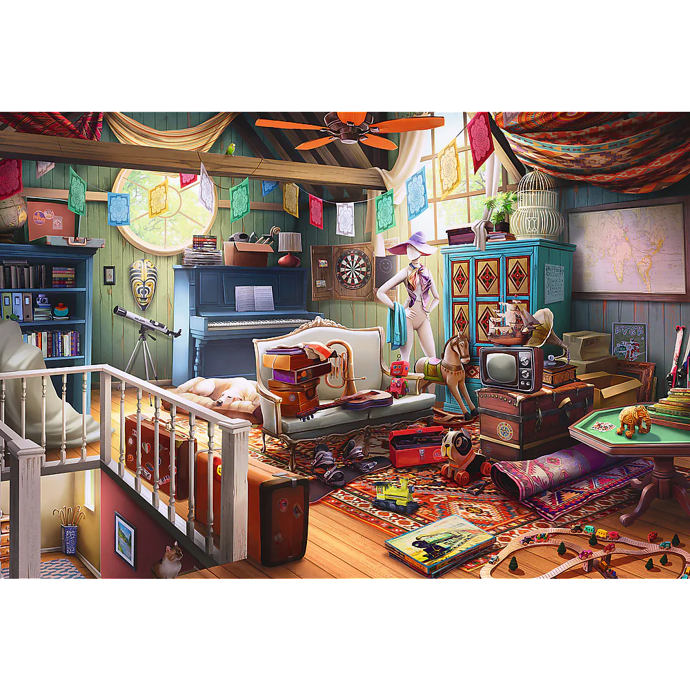 Trefl Wood Craft - Treasures in the Attic (501pcs) (Puzzle en bois en bois)