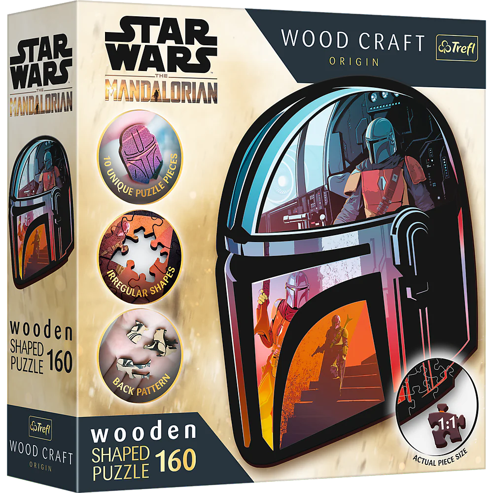 Trefl Wood Craft - Star Wars - The Mandalorian (160pcs) (Wooden Jigsaw Puzzle)