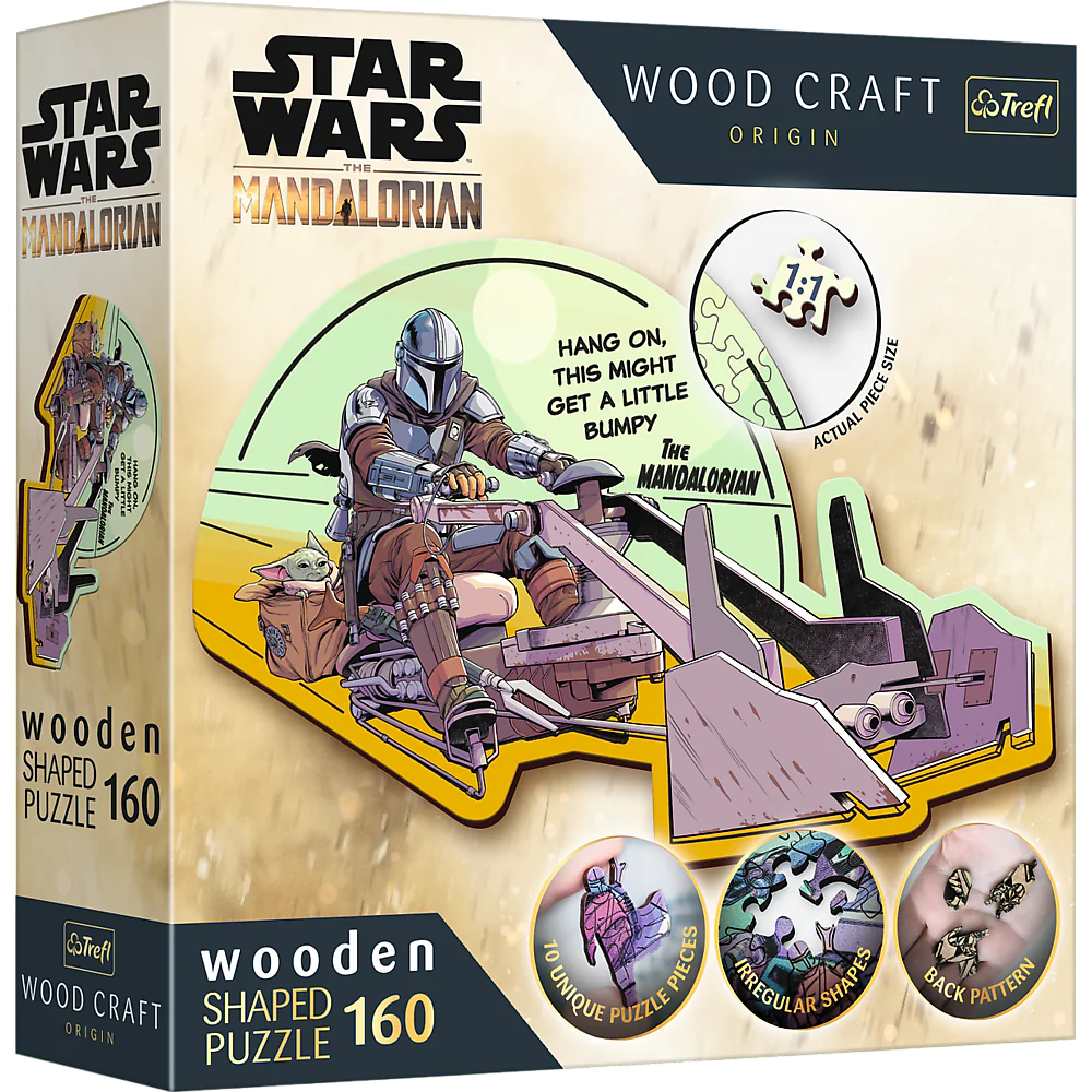 Trefl Wood Craft - Star Wars - The Mandalorian Reunite (160pcs) (Wooden Jigsaw Puzzle)