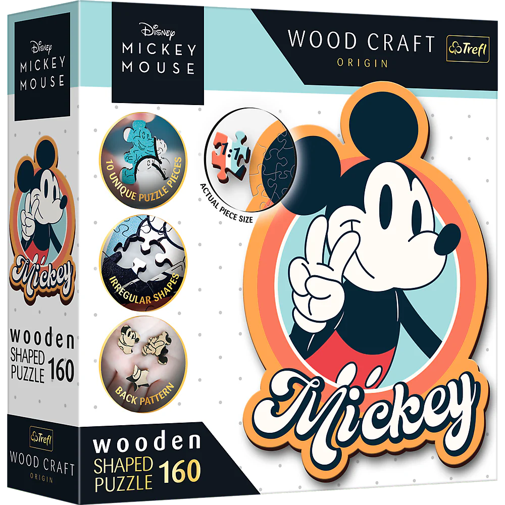 Wood Craft - Disney Mickey Mouse (160pcs) (Wooden Shaped)