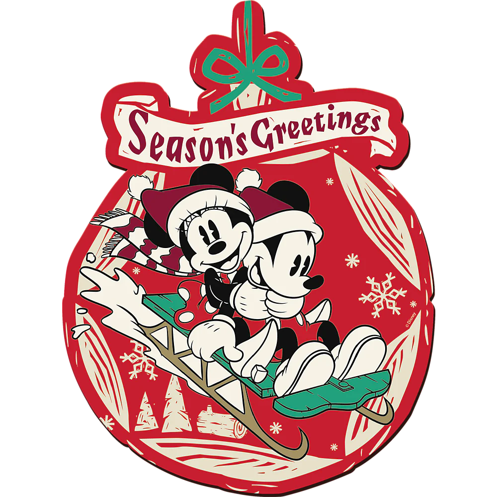 Wood Craft - Disney's Christmas Mickey Mouse (160pcs) (en forme de bois)