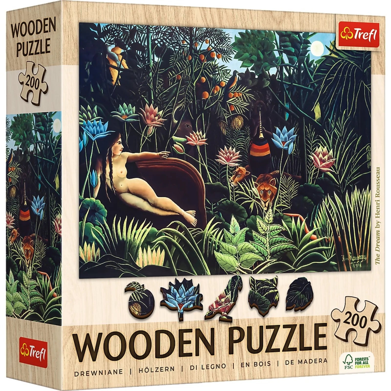 Trefl Wood Craft - The Dream, Henri Rousseau (200pcs) (Wooden Jigsaw Puzzle)