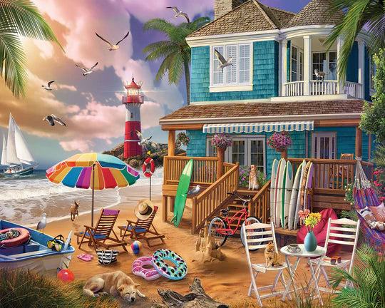 DMG On The Beach (1000 pièces) (BOÎTE TRÈS ENDOMMAGÉE)