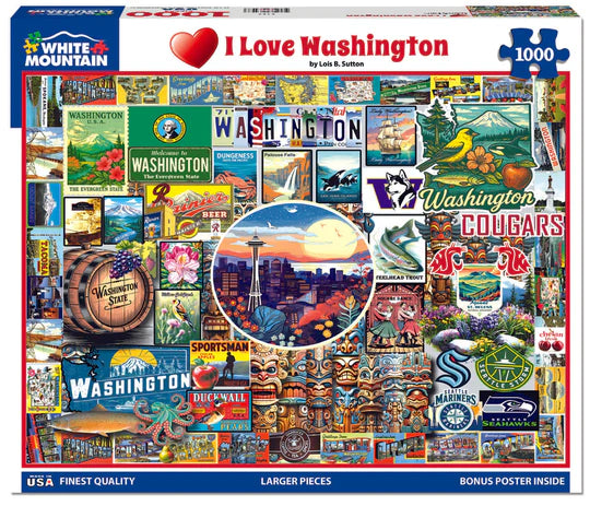I Love Washington, Lois B Sutton (1000pcs)