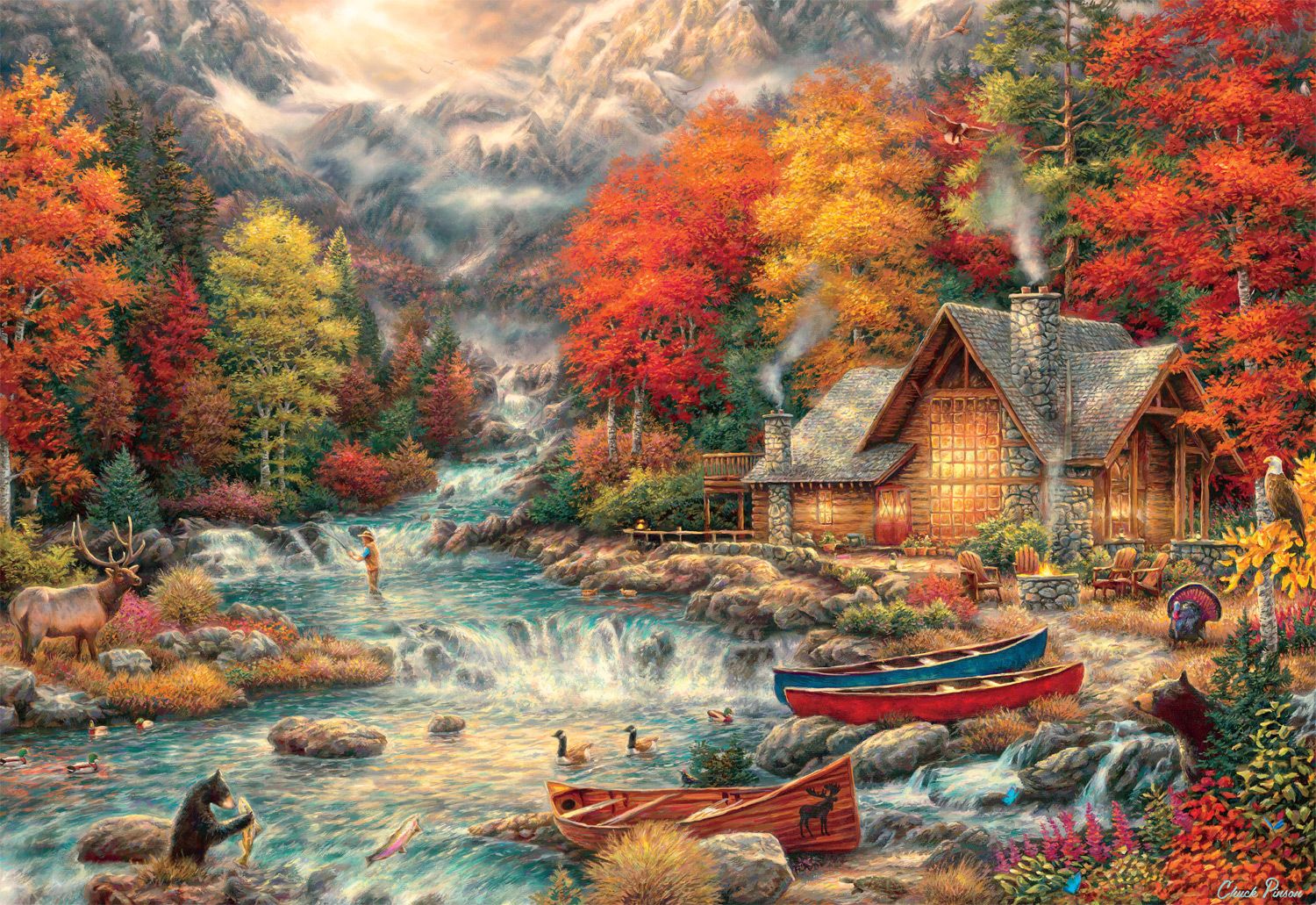 PFG Treasures of the Great Outdoors, Chuck Pinson (2000pcs) (utilisation / utilisée - puzzles pour de bon)