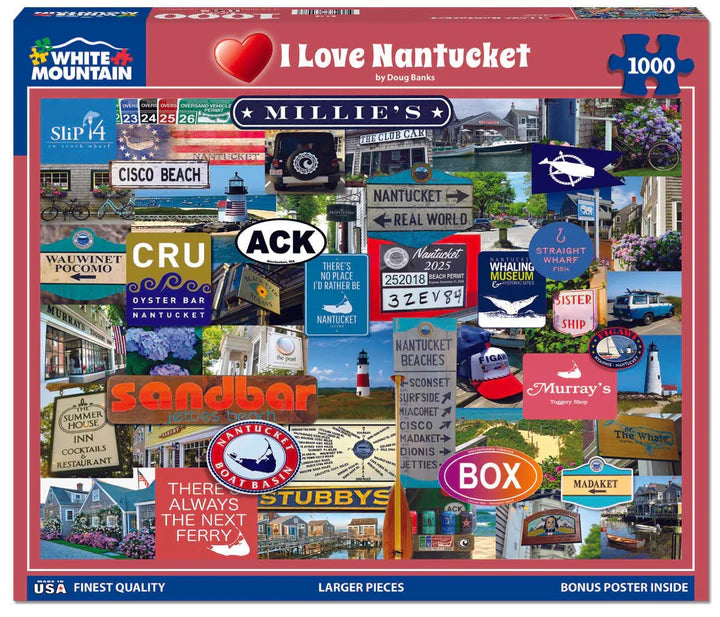 I Love Nantucket, Doug Banks (1000pcs)