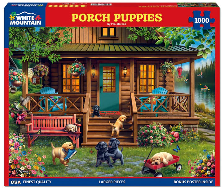 Porch Puppies, P. D. Moreno (1000pcs)