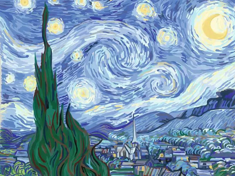 Ravensburger CreArt - Van Gogh Starry Night (Paint-by-number)