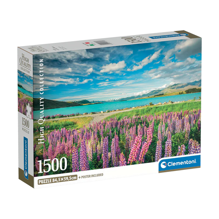 Lupins au lac Tekapo (1500pcs)