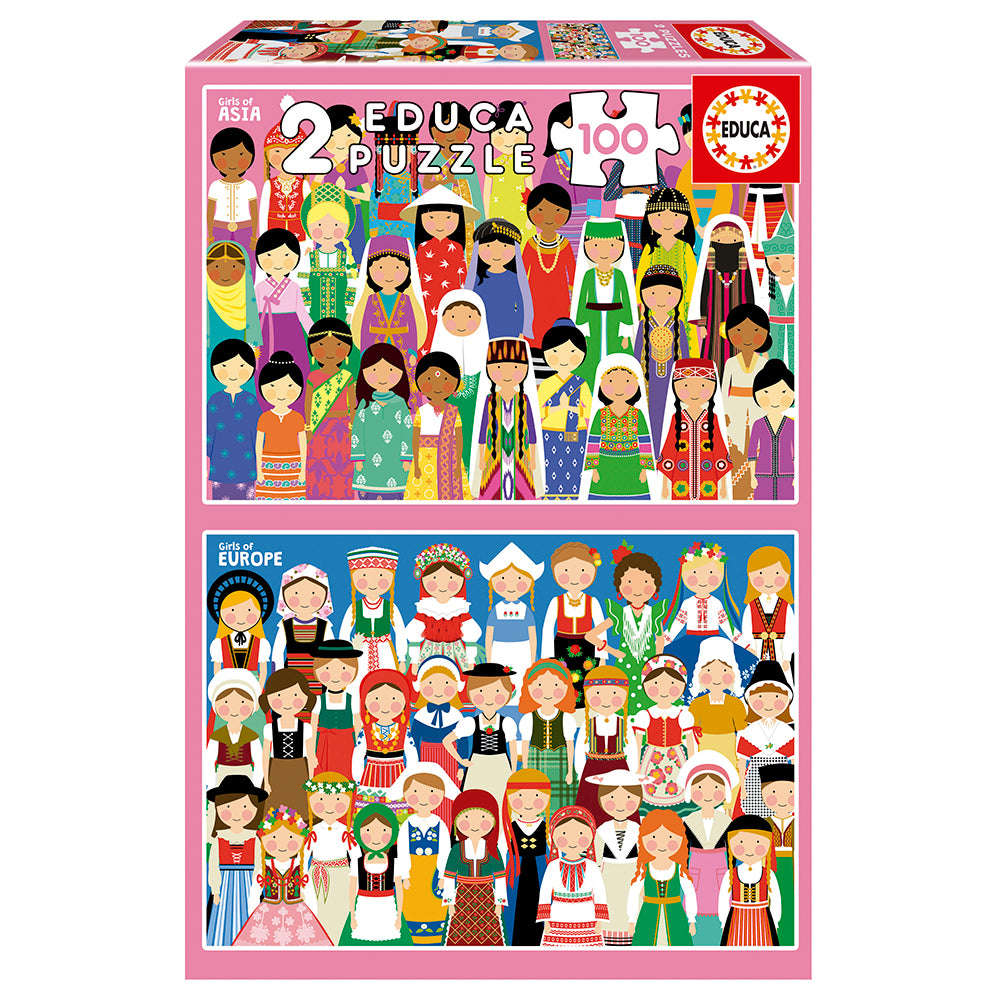Girls of Europe & Girls of Asia (2x100pcs)