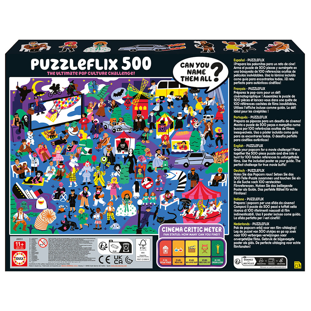 Puzzleflix - Le défi ultime de la culture pop (500 pièces)