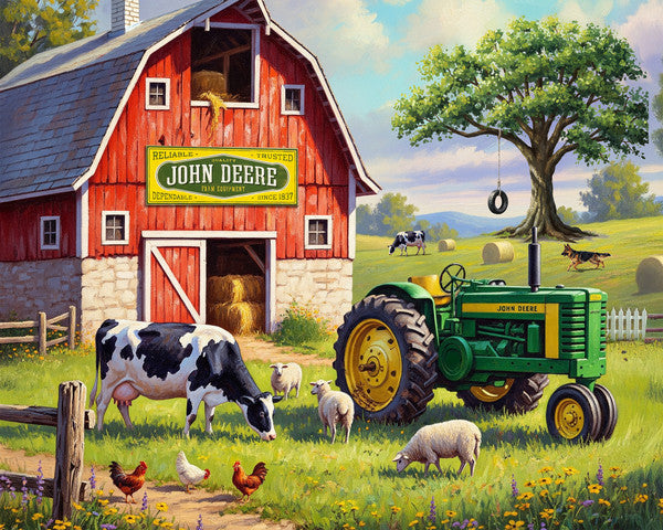 John Deere - Matin à la campagne (500 pièces)