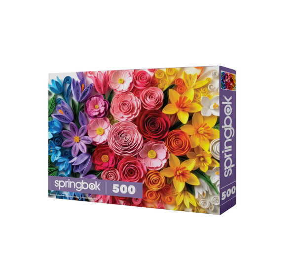 Jardin de fleurs en quilling (500 pièces)
