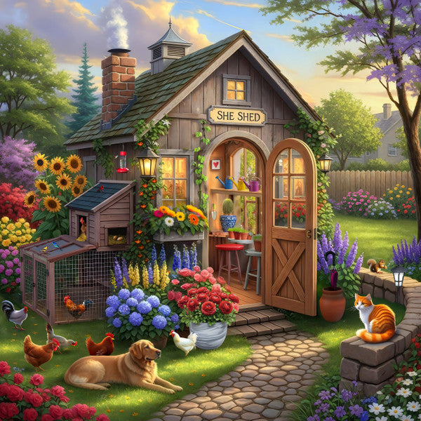 L'abri de jardin (500 pièces)