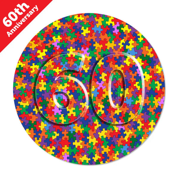 Le 60e anniversaire du puzzler (500pcs) (ronde)