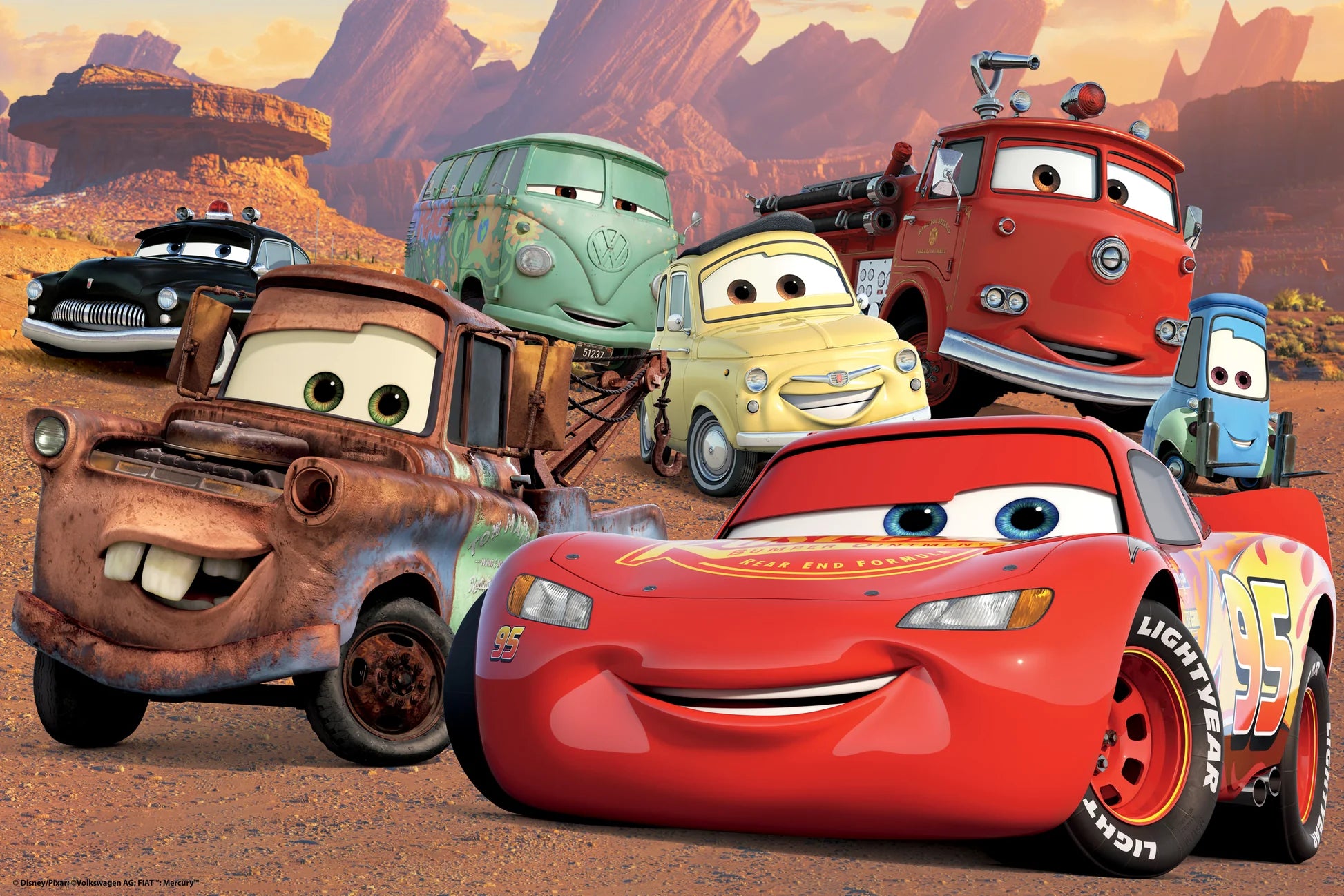 Disney - Cars Group - Ka-Chow, Race Into Puzzle Fun (3D Puzzle) (200pcs)