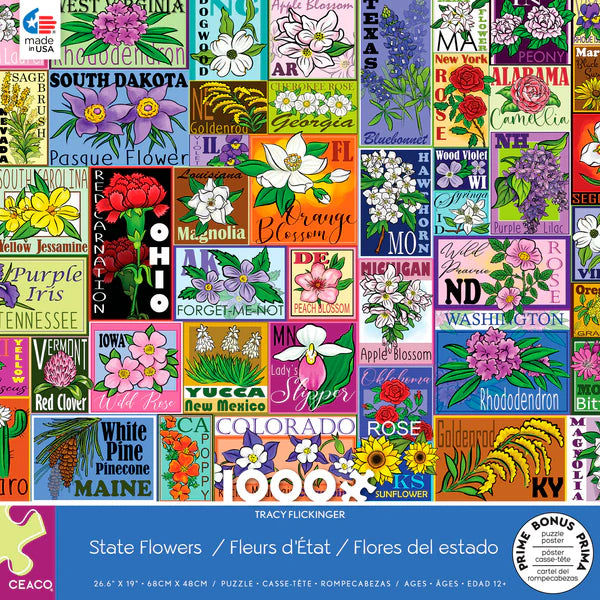 Fleurs d'État, Tracy Flickinger (1000pcs)