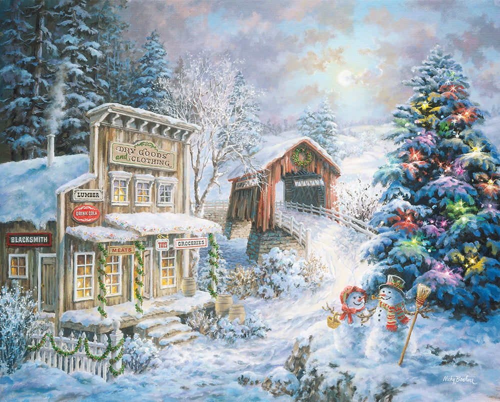 PFG Country Christmas Store, Nicky Boehme (1000pcs) (Usage/Used - PUZZLES FOR GOOD)