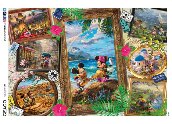 Disney Dreams - Mickey & Minnie Travel Collage, Thomas Kinkade (2000pcs)