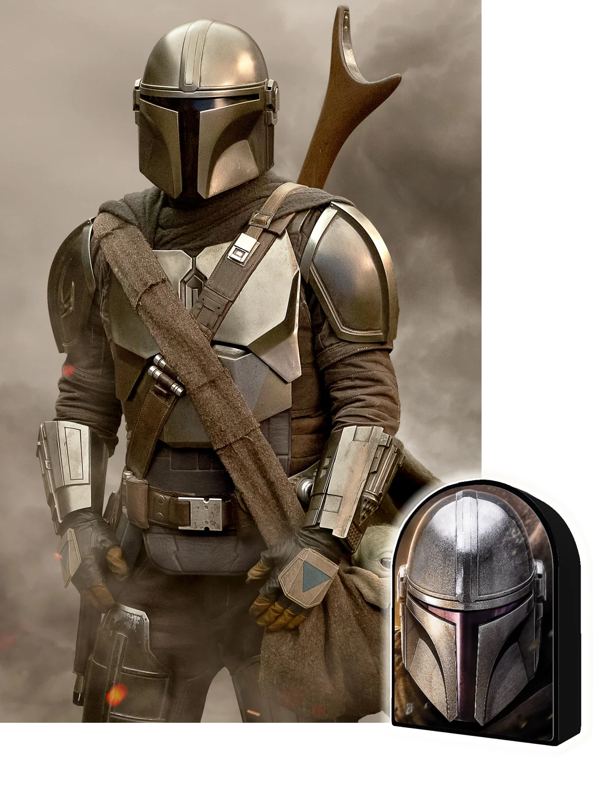 Star Wars - Mando The Mandalorian in Shaped Collectable Tin (3D Puzzle) (300pcs)