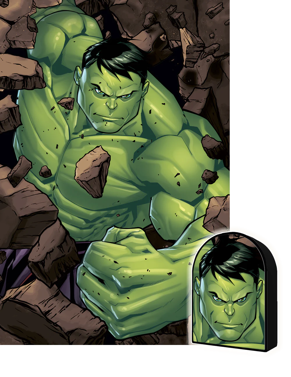 Marvel - The Hulk in Shaped Collectable Tin (3D Puzzle) (300pcs)
