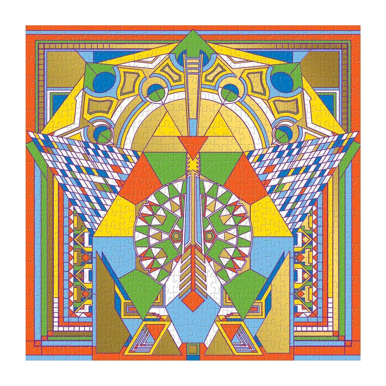PFG Frank Lloyd Wright Imperial Imperial Hotel Peacock Rapis (utilisation / Utilisé - Puzzles pour de bon)