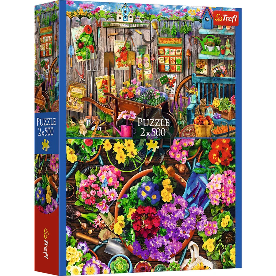 Trefl Premium Plus - Working in the Garden (2x500pcs)