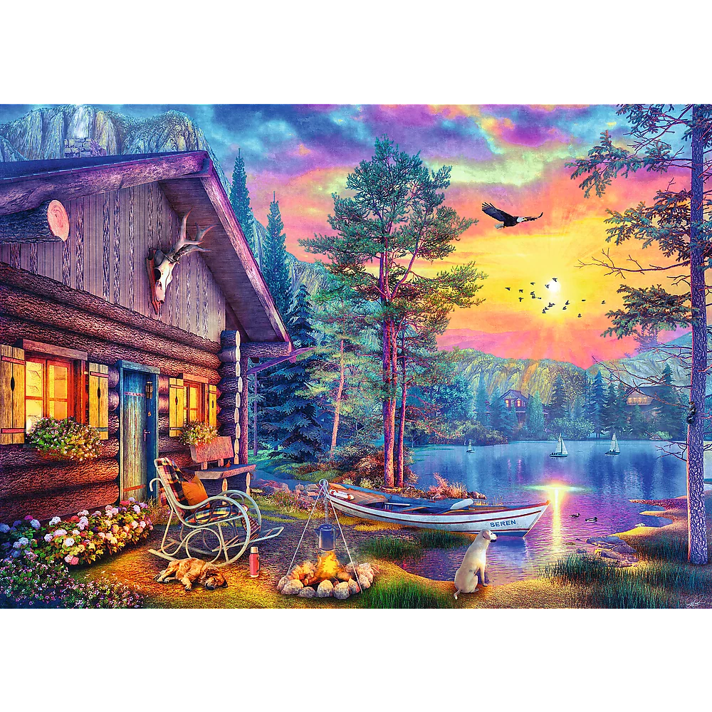 Tea Time - Evening Sunset Cabin (500pcs)