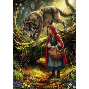 DMG Enchanted Fairy Tales - Little Red Riding Hood and the Wolf (500pcs) (DAMAGED BOX)