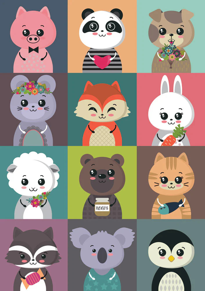 Animaux drôles (1000pcs)