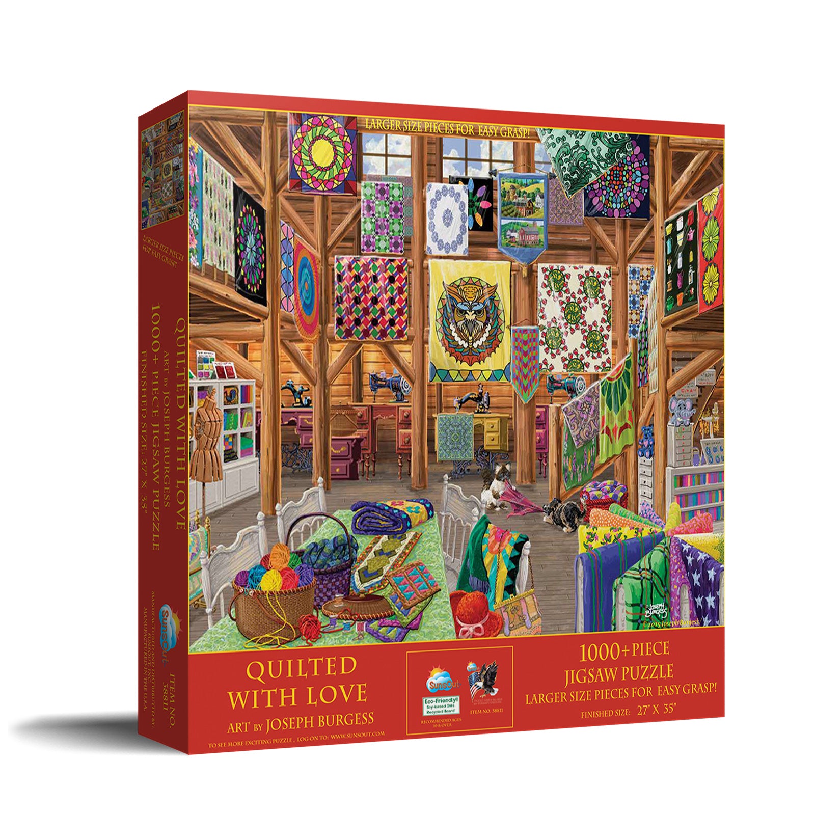 Quilted with Love, Joseph Burgess (1000pcs) (EZ Grip)
