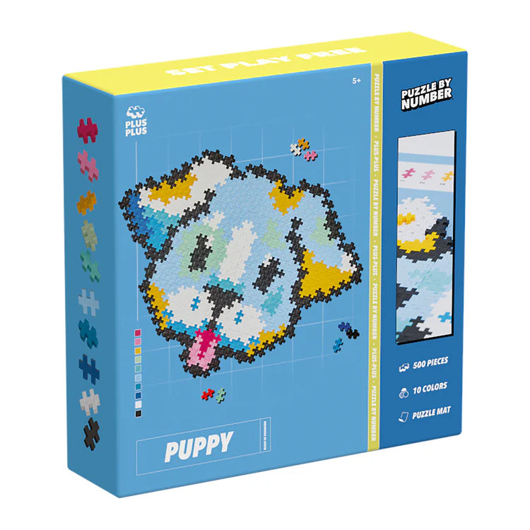 Puzzle par numéros - Chiot (500 pièces) 