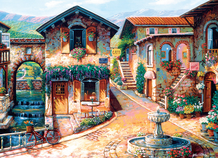 PFG Fountain on the Square, John O'Brien (1000pcs) (Usage/Used - PUZZLES FOR GOOD)