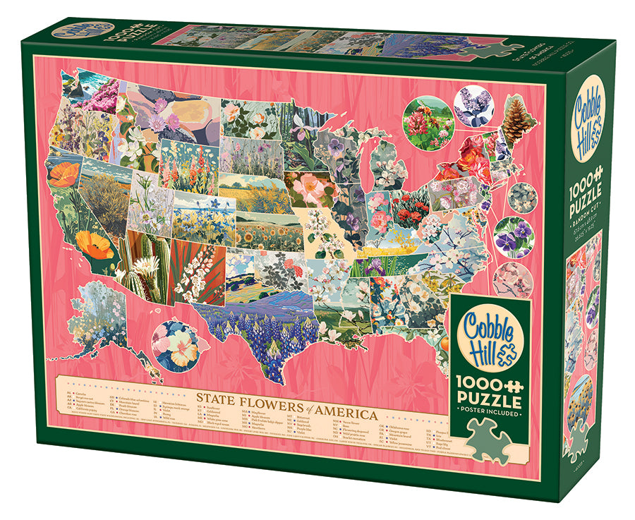 Fleurs d'État d'Amérique (1000pcs)