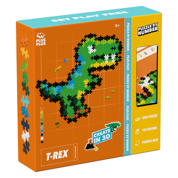 Puzzle par numéros - T-Rex (250 pièces) 