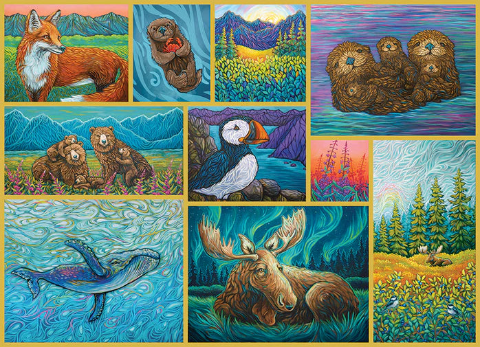 Animaux d'Alaska, Amanda Rose Warren (500 pièces)